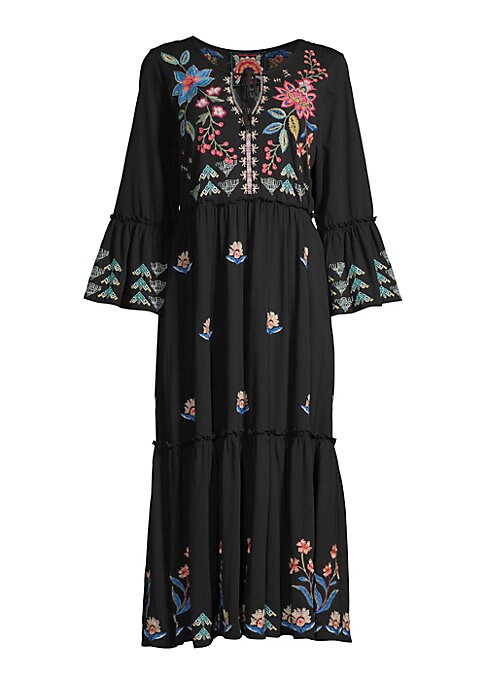 Floral Ruffle Knit Dress