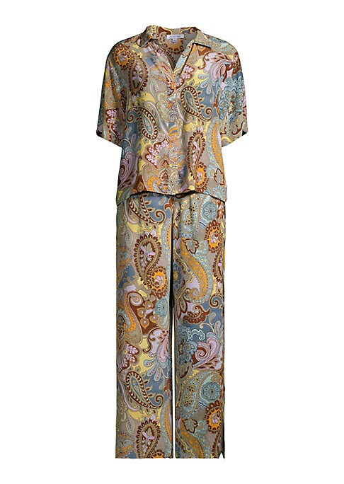 Paisley Silk Lounge Set