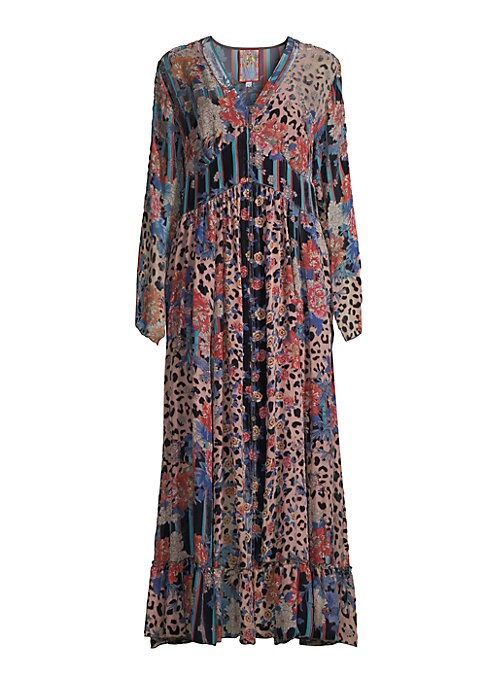 Floral Fusion Maxi Dress