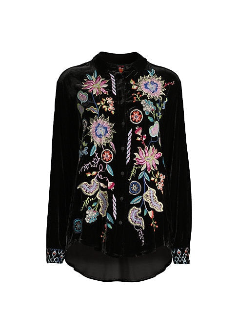 Floral Velvet Bliss Shirt