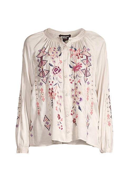 Embroidered Floral Blouse