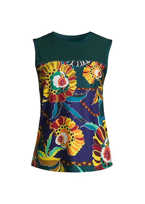 Floral Fitted Tank Top