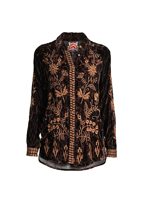 Velvet Floral Chill Shirt