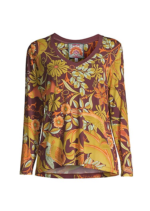 Floral V-Neck Tee
