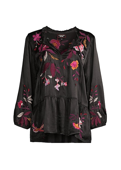 Embroidered Satin Delight