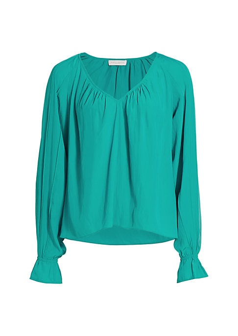 Elegant V-Neck Bell Top