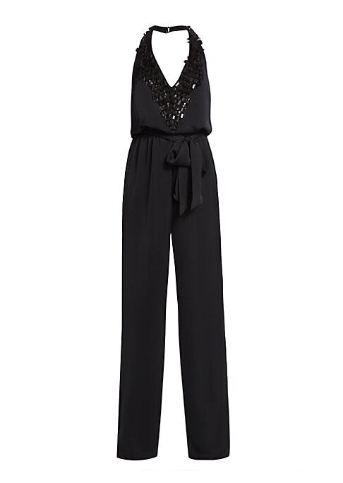 Sparkling Tie-Waist Jumpsuit