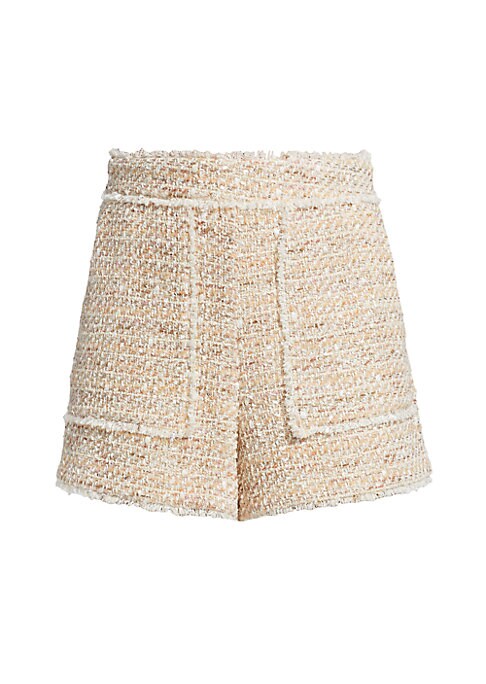 Fringe Tweed Chic Shorts