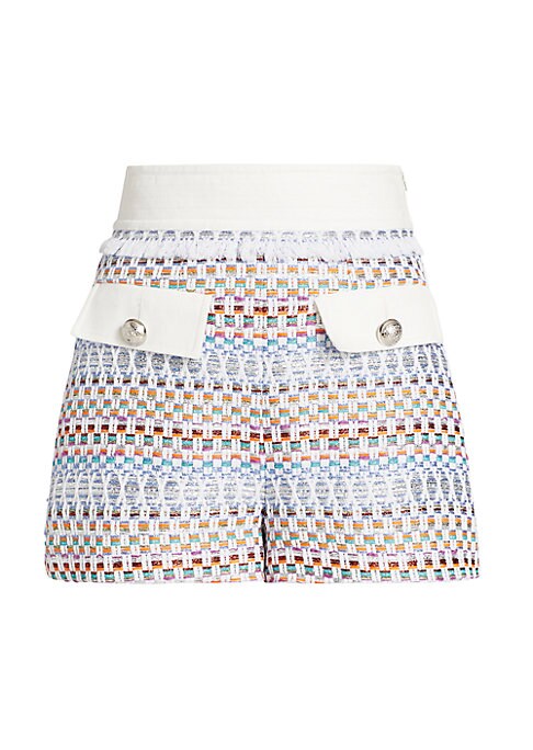 Glam Tweed Chic Shorts