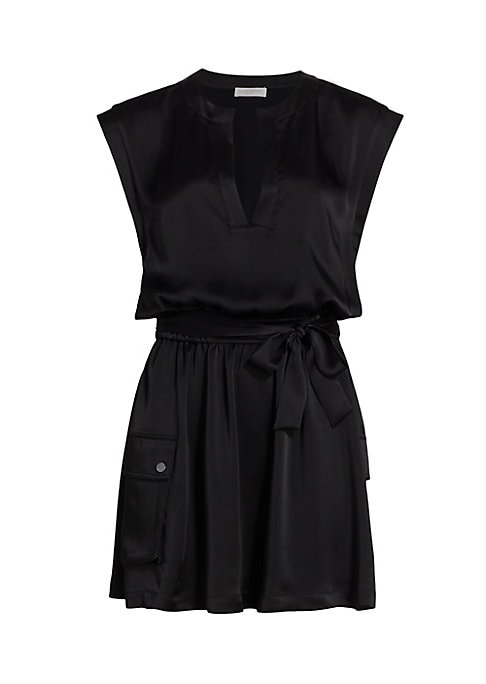 Satin Tie Minidress