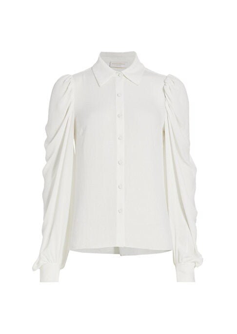 Draped Bishop Sleeve Top