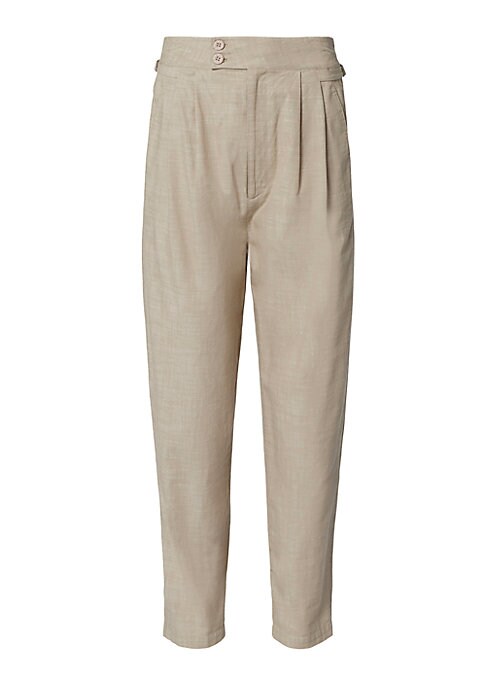 Chic Cotton Tapered Trousers