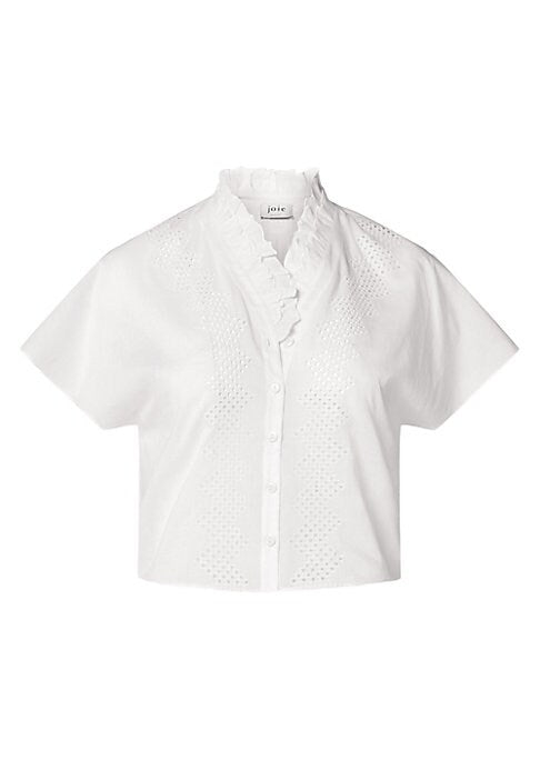 Ruffled Edge Crop Shirt