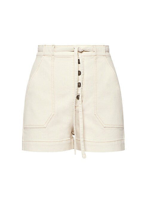 High-Waisted Cotton Ease Shorts