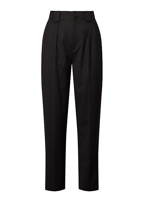 Tailored Wool Blend Trousers