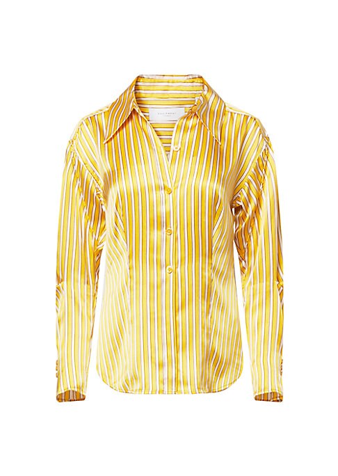 Chic Striped Silk Top