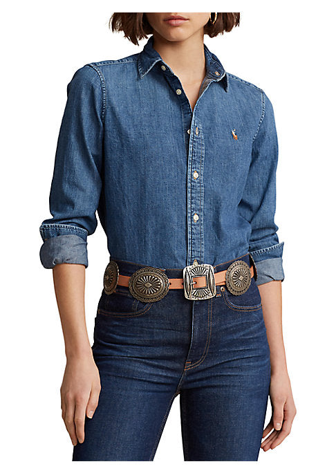 Charming Logo Denim Shirt