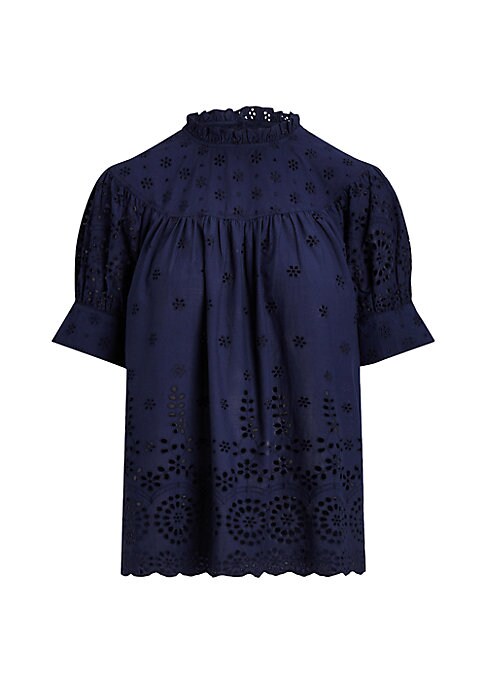 Chic Eyelet Blouse