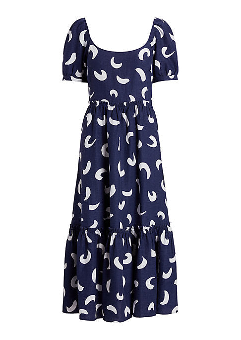 Linen Breeze Midi Dress