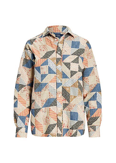 Patchwork Cotton Button-Up