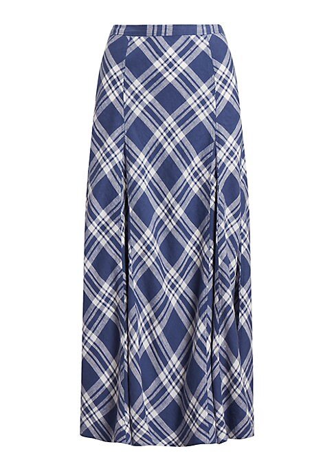 Plaid Breeze Maxi Skirt