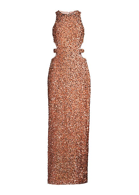 Glimmering Cut-Out Dress