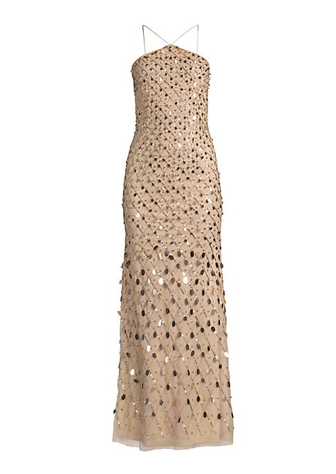 Glamorous Crisscross Evening Dress