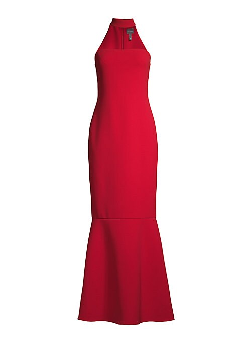 Sleek Halter Mermaid Gown