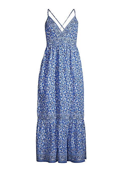Vibrant V-Neck Maxi Dress