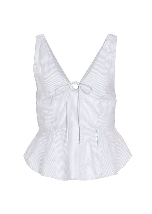 V-Neck Peplum Top