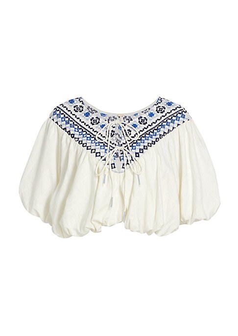 Embroidered Boho Top