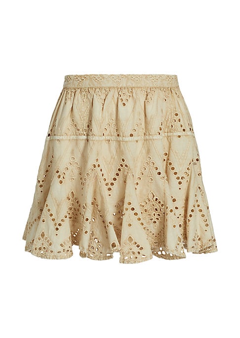 Chic Eyelet Mini Skirt