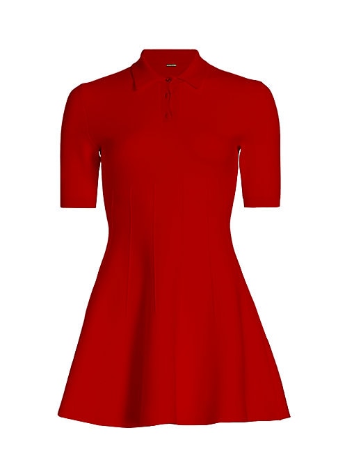 Flared Polo Dress
