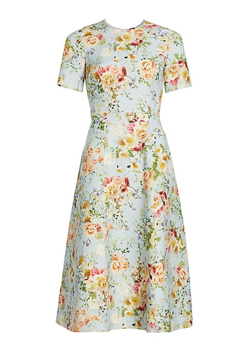 Floral Flare Midi Dress