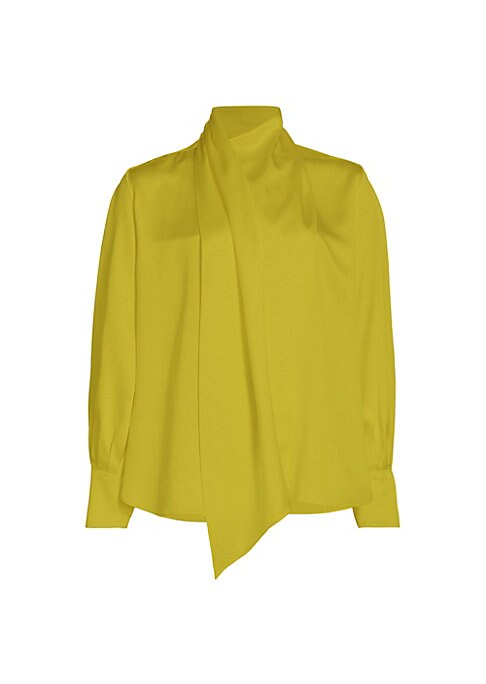 Elegant Silk Draped Blouse