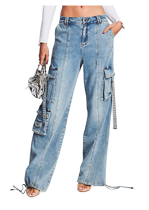 Retro Style Cargo Trousers