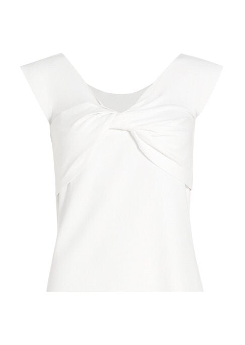V-Neck Twisted Knit Top