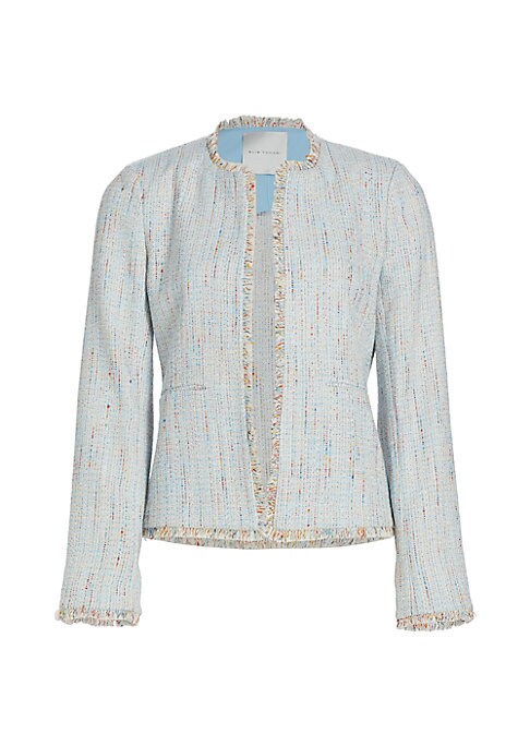 Fringe Detail Tweed Jacket