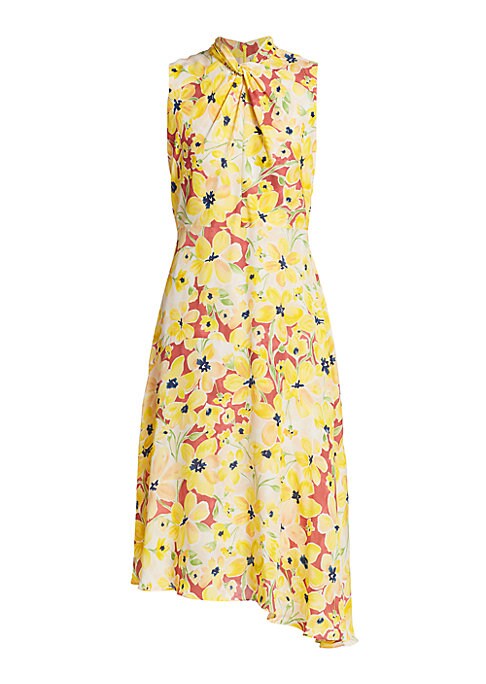 Floral Twist Midi Dress