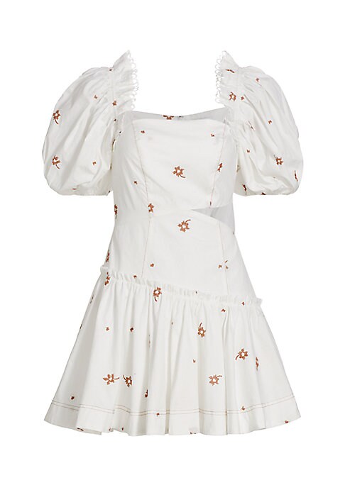 Floral Cut-Out Mini Dress