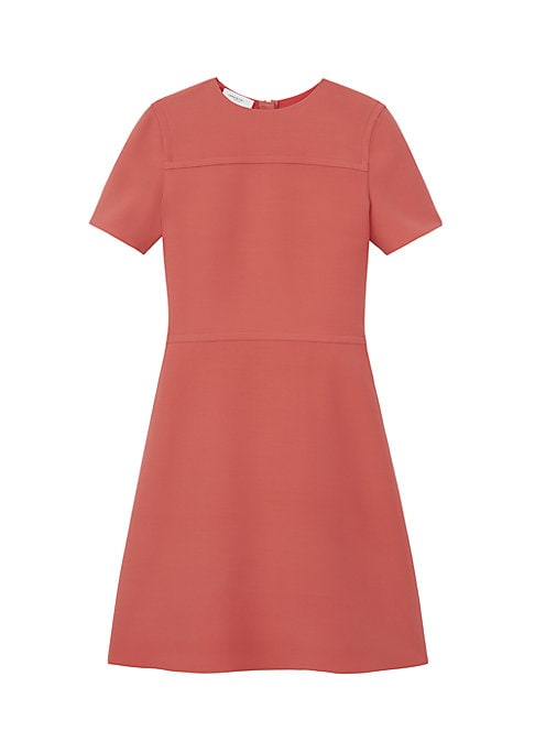 Silk-Wool Flare Dress