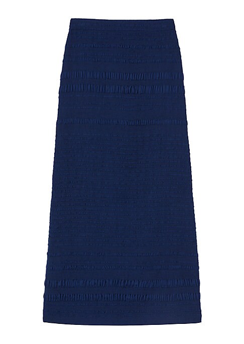 Textured A-Line Skirt