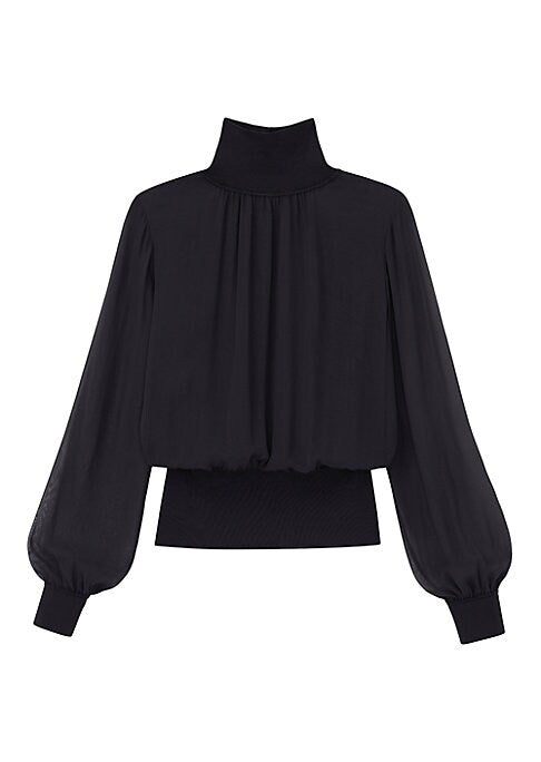Silky Turtleneck Elegance