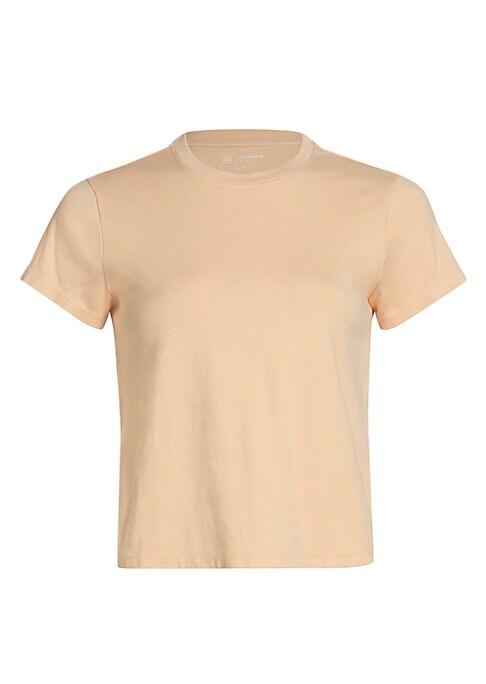 Cropped Cotton Crew Tee