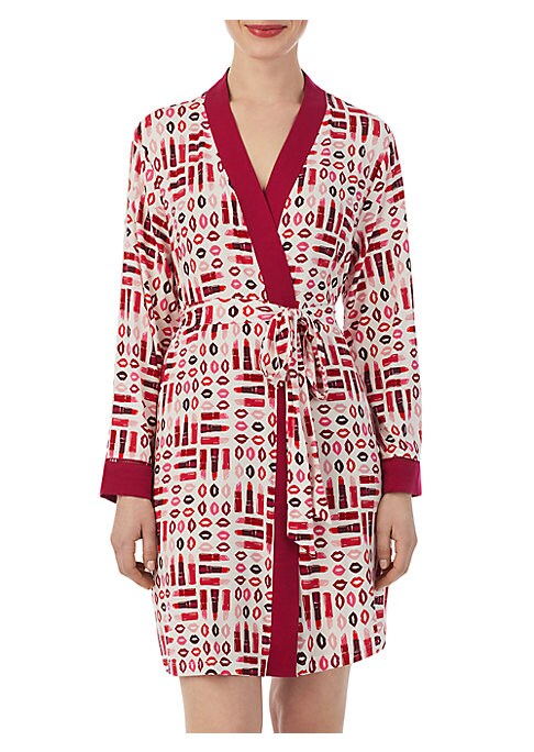 Playful Print Short Robe