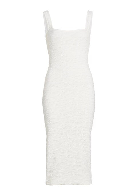 Textured Bodycon Midi Dress