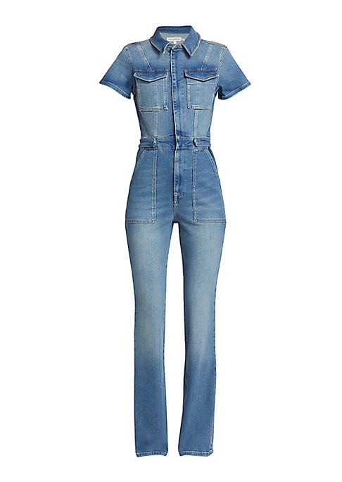 Success Stretch Denim Jumpsuit