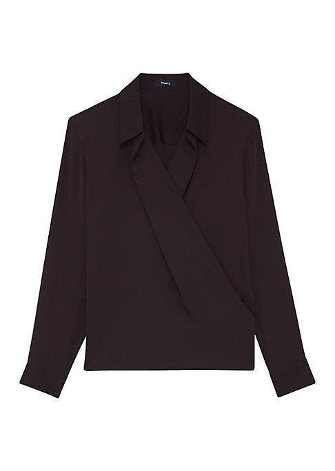 Silk Wrap Top