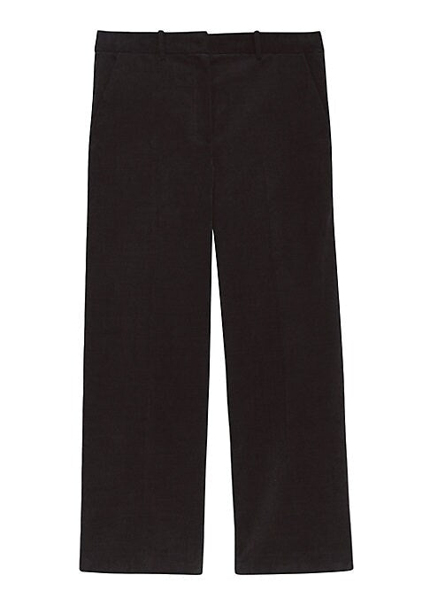 Chic Corduroy Straight Trousers
