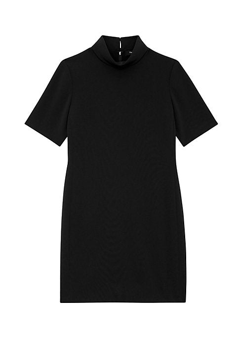 Sleek Stand Collar Dress